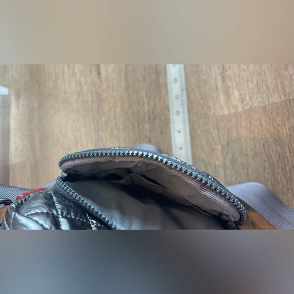 MZ Wallace Metro Quilted Crossbody Bag – Metallic Silver - Picture 12 of 13